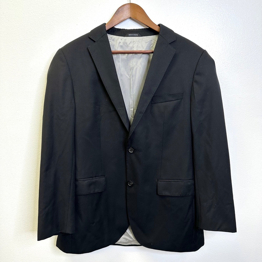 Hugo Boss The James2 Wool Twill Sport Coat Black Size 40R
